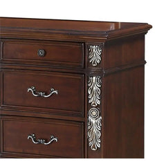 Rosanna 6Pc Traditional Bedroom Set in Cherry Finish by Cosmos Furniture
