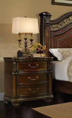 Rose Traditional Bedroom set in Dark Cherry by Galaxy Furniture