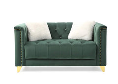 Russell Modern Sofa and Loveseat in Velvet by Galaxy Furniture