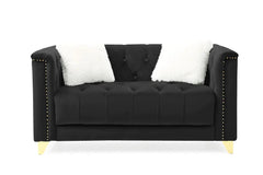 Russell Modern Sofa and Loveseat in Velvet by Galaxy Furniture