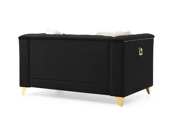 Russell Modern Sofa and Loveseat in Velvet by Galaxy Furniture