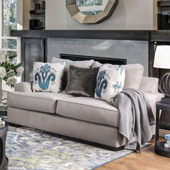 Renesmee Gray/Silver/Blue Love Seat