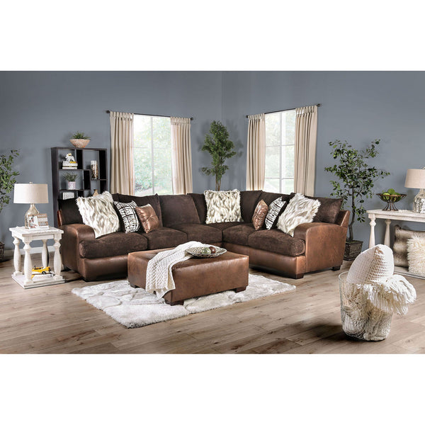 Gellhorn Brown Sectional