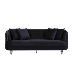 Sasha Modern Sofa and Loveseat in Velvet by Galaxy Furniture