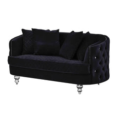 Sasha Modern Sofa and Loveseat in Velvet by Galaxy Furniture