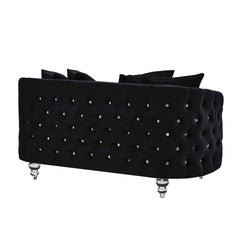 Sasha Modern Sofa and Loveseat in Velvet by Galaxy Furniture