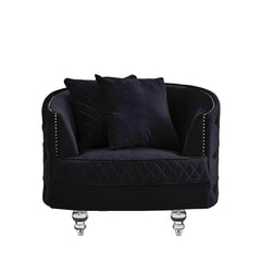 Sasha Modern Sofa and Loveseat in Velvet by Galaxy Furniture