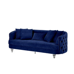 Sasha Modern Sofa and Loveseat in Velvet by Galaxy Furniture