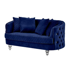 Sasha Modern Sofa and Loveseat in Velvet by Galaxy Furniture