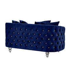 Sasha Modern Sofa and Loveseat in Velvet by Galaxy Furniture
