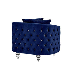 Sasha Modern Sofa and Loveseat in Velvet by Galaxy Furniture