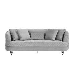Sasha Modern Sofa and Loveseat in Velvet by Galaxy Furniture