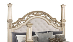 Valentina 6Pc Traditional Bedroom Set in Gold Finish by Cosmos Furniture
