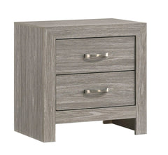 Yasmine White 6Pc Modern Bedroom Set in Gray Finish by Cosmos Furniture