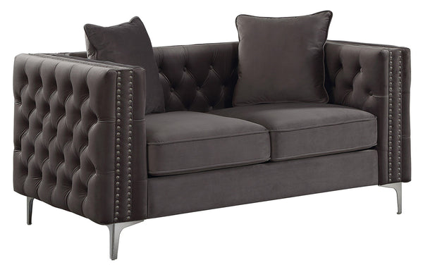 Acme Furniture Gillian II Loveseat in Dark Gray 53388
