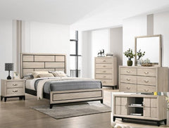 Akerson Driftwood Twin Panel Bed