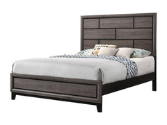 Akerson Gray King Panel Bed