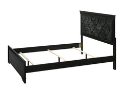 Amalia Black Panel Bedroom Set