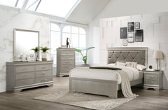 Amalia Gold Panel Bedroom Set