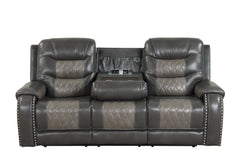 Ashley Two-Tone Gray Oversized 3-Piece Reclining Living Room Set