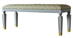 Acme Furniture House Marchese Bench in Pearl Gray 28867