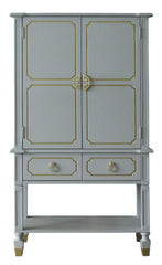 Acme Furniture House Marchese Cabinet in Pearl Gray 68865