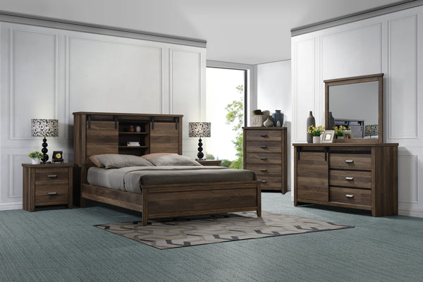 Calhoun Brown Bookcase Bedroom Set