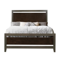 Acme Furniture Charleen Queen Panel Bed in Rich Walnut