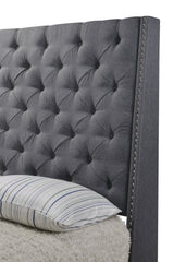 Chantilly Gray Upholstered Queen Bed