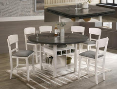 Conner Chalk-Gray Counter Height Set