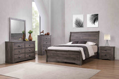 Coralee Gray Sleigh Bedroom Set