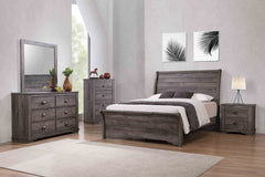 Coralee Gray Sleigh Bedroom Set