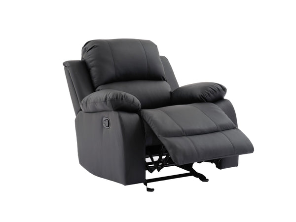 Daytona Black 3-Piece Reclining Living Room Set