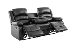 Dynamo Black 3-Piece Reclining Living Room Set