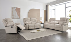 Dynamo Sand 3-Piece Reclining Living Room Set