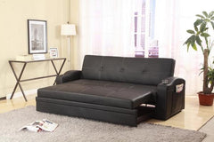 Easton Futon Sofa Bed with Cup Holders