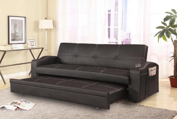 Easton Futon Sofa Bed with Cup Holders