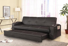 Easton Futon Sofa Bed with Cup Holders
