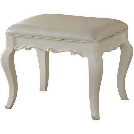 Acme Edalene Vanity Bench in Pearl White 30519
