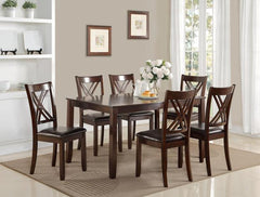 Eloise Brown 7-Piece Dining Set