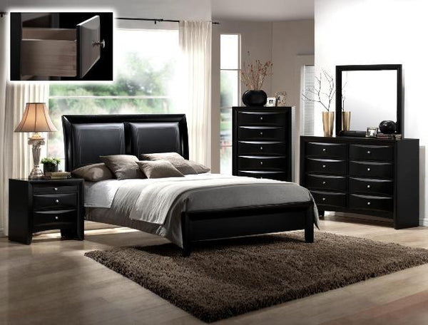 Emily Black Panel Bedroom Set