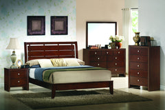 Evan Cherry Panel Bedroom Set