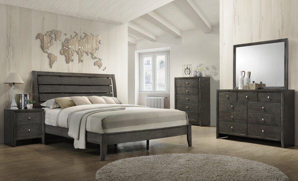 Evan Gray Panel Bedroom Set