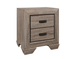 Farrow Grayish Brown Panel Bedroom Set