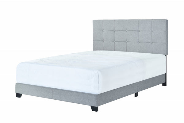 Florence Gray Upholstered King Bed