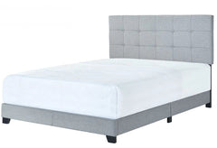 Florence Gray Upholstered Queen Bed