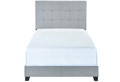 Florence Gray Upholstered Twin Bed