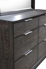 Florian Gray Panel Upholstered Bedroom Set