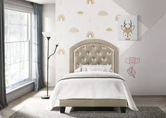 Gaby Gold Twin Platform Bed