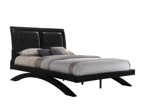 Galinda Black Arch Queen Platform Bed